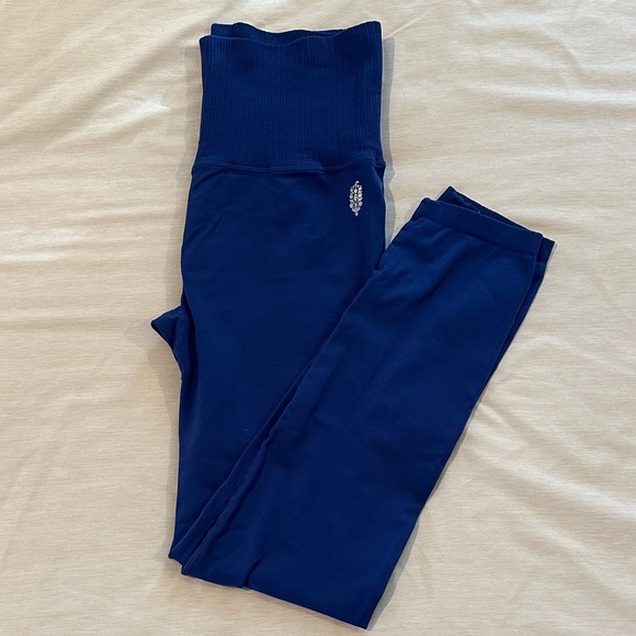 Free People Movement Good Karma Leggings – Royal Blue Size Medium - Picture 1 of 5